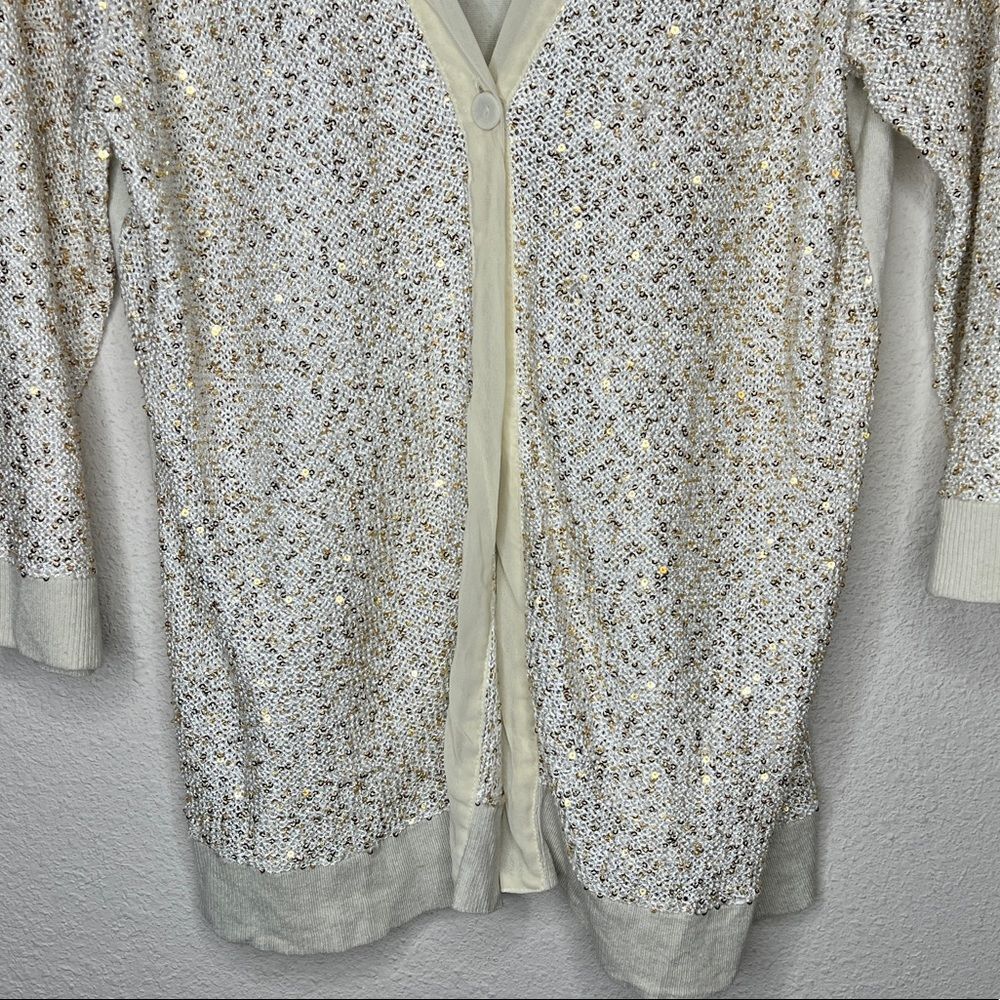 Chico's Sequin Cardigan Sweater‎ - Picture 3 of 6